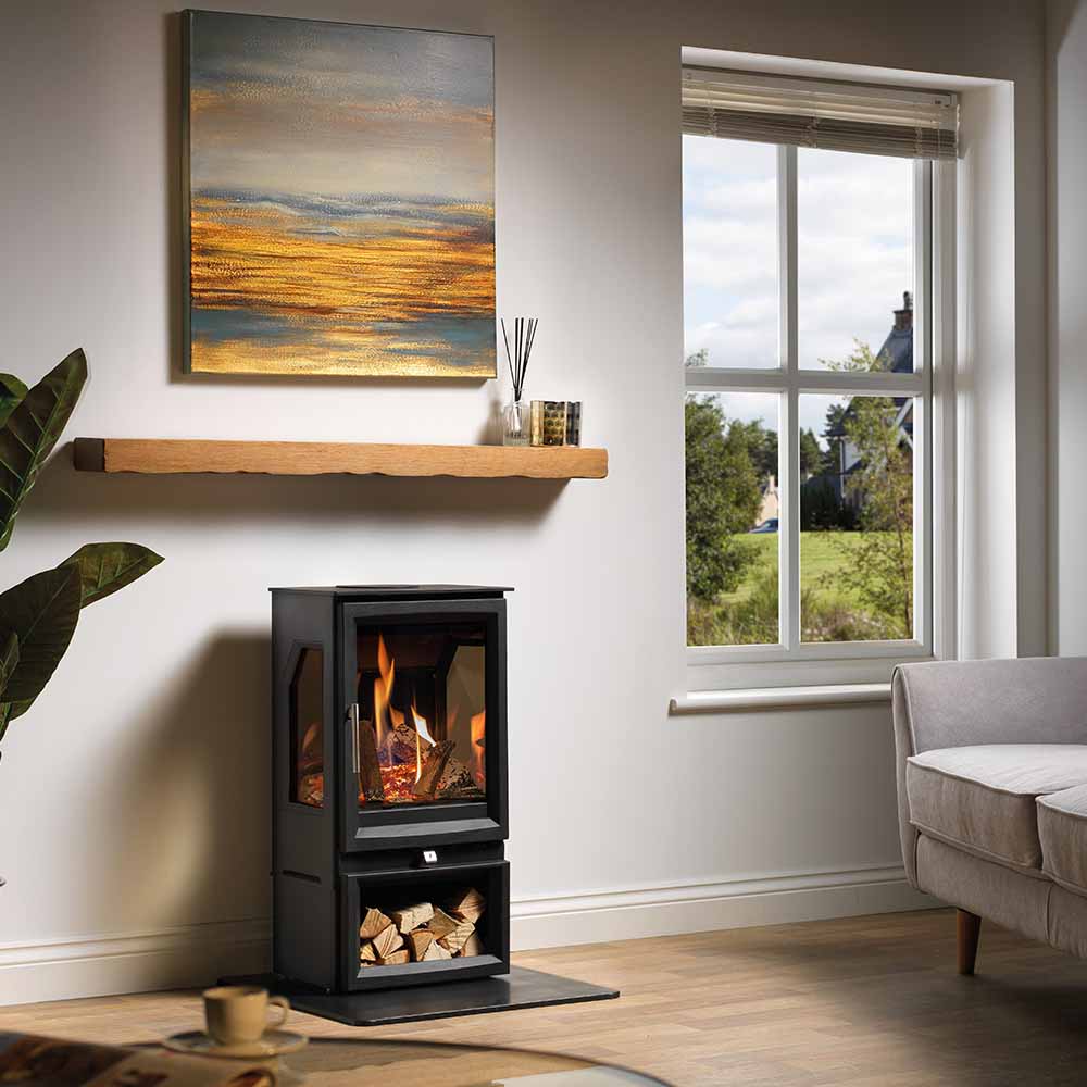 Paragon Edge 3S 3 Sided Balanced Flue NG Stove - Image 2